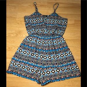Tribal Print Romper.